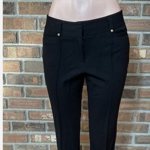 Cache Solid Black Stretch Bootcut Trouser Pants - Picture 7 of 10